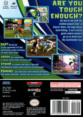 Sega Soccer Slam box cover back